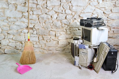 Safety measures and waste management in loft clearance